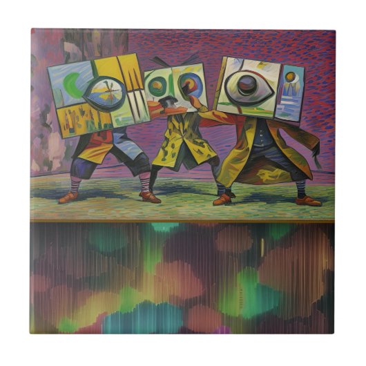 Congregating above tegeltje (Voorkant)