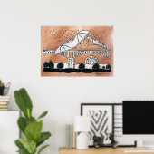 Congres Avenue Bats Poster (Thuiskantoor)