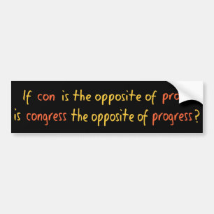 Congres citaat bumpersticker