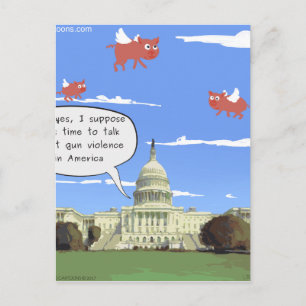 Congres & Geweld met Vuurwapens: Wanneer Varkens V Briefkaart