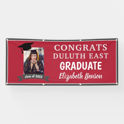 Congres Graduate Custom Banner Red (Horizontaal)