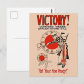 congres keurt daglicht-spaarwet goed briefkaart (Voorkant / Achterkant)