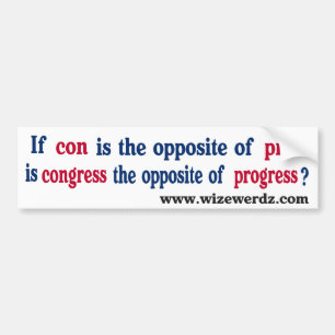 Congres-licht-11x3 Bumpersticker