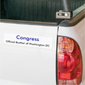 Congres, Officiële Brothel of Washington DC Bumpersticker (Op Truck)