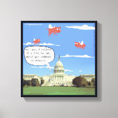 Congres, Pistool Violent & Flying Pigs Canvas Prin (Voorkant)