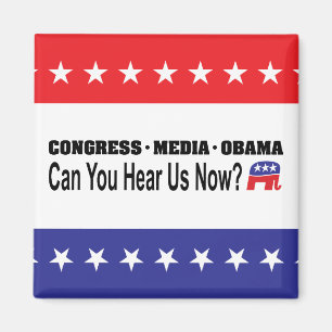 Congresmedia Obama Kunt u ons nu horen? Magneet
