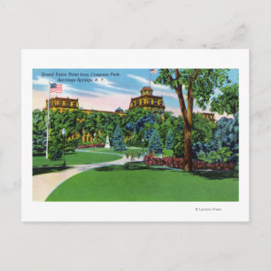 Congress Park Uitzicht van het Grand Union Hotel Briefkaart