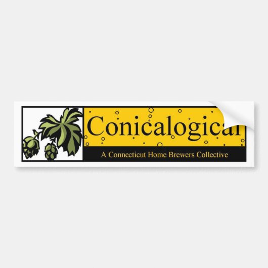 Conicalogische Bumpersticker (Voorkant)