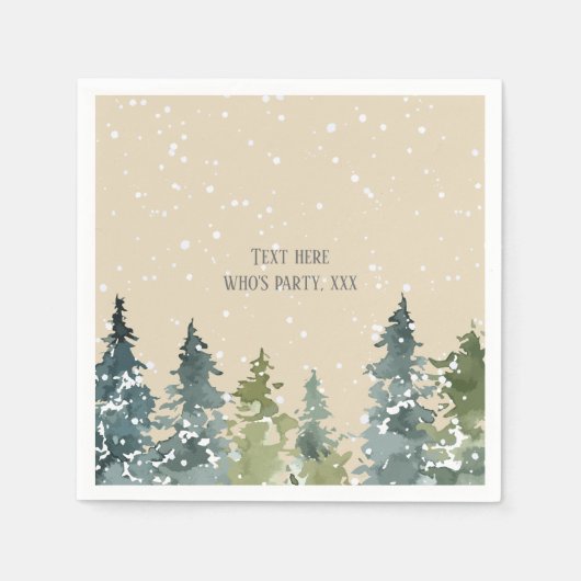 Conifer, pijnboom, Evergreen Servet (Voorkant)