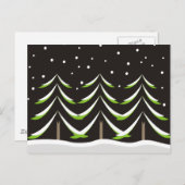 Coniferen in de winter briefkaart (Voorkant / Achterkant)