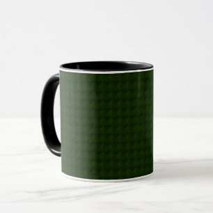 Coniferisch groen, vast, geometrisch. mok