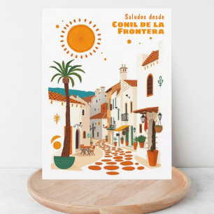 Conil de la Frontera Spanje witte stad Briefkaart