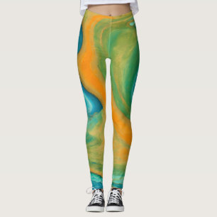 "Conil". Een kleurrijke Abstracte mix Leggings