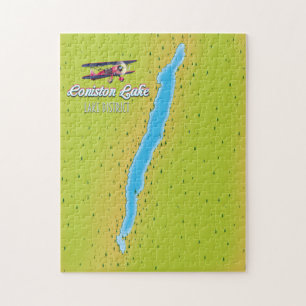 Coniston Water, merendistrict, Engeland kaart Legpuzzel