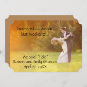 Conjecture ce qui nous avons fait le faire-part de (Devant / Derrière)