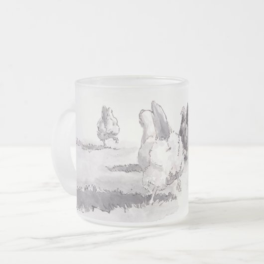 Conjecture ce qui ? Tasse courte givrée par bout (Devant gauche)