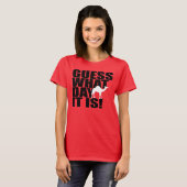 Conjecture quel jour c'est T-shirt de chameau de (Devant entier)