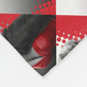 CONJO2 Rode Stippen Marilyn ZAZZ Fleece Deken (Hoek)