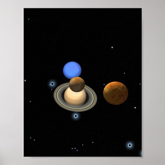 Conjunction of Planets Photograph Poster (Voorkant)