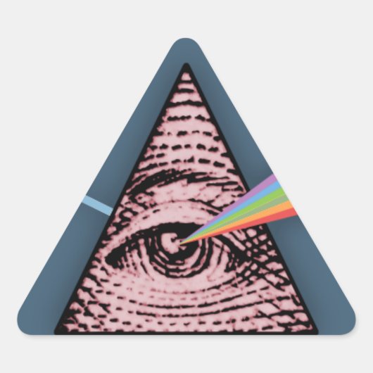 Conjunctivitis illuminatis driehoek sticker (Voorkant)