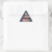 Conjunctivitis illuminatis driehoek sticker (Tas)