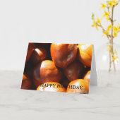 Conkers HEUREUSE carte d'anniversaire (Fleur jaune)