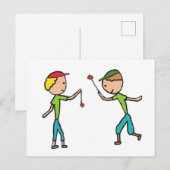 Conkers spelen briefkaart (Voorkant / Achterkant)