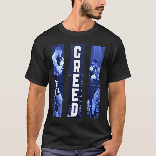 Conlan and Creed triptych blue T-shirt (Voorkant)