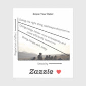 Connais Ton Rôle ! Autocollant (Feuille)