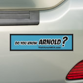 Connais-Tu Arnold ? Sticker pare-chocs VisitArnold (En voiture)