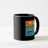 Connais-Tu Arnold ? Visite de ArnoldCA Mug noir&bl (Devant droit)