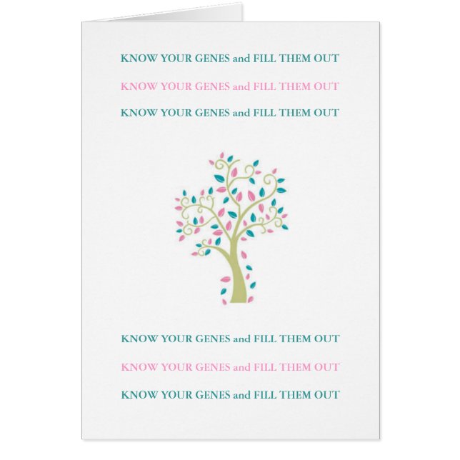 CONNAISSEZ VOS GÈNES ET COMPLÉTEZ-LES ! (Devant)