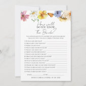 Connaissez-Vous Bien La Carte De Jeu Boho Mariée ? (Devant)