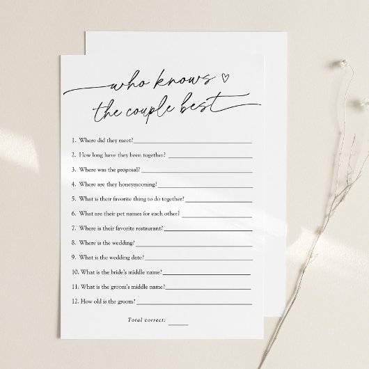 Connaissez-vous bien la carte de jeu de couple nup