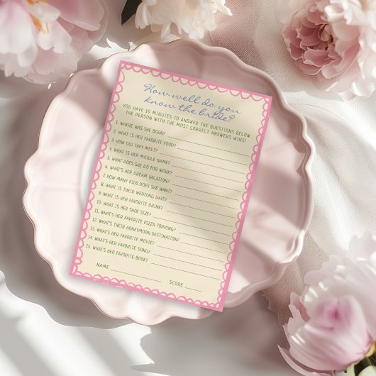 Connaissez-Vous Bien La Carte De Jeu De Mariée ?