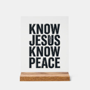 Connaître Jésus Connaître la Paix Typographie Chré