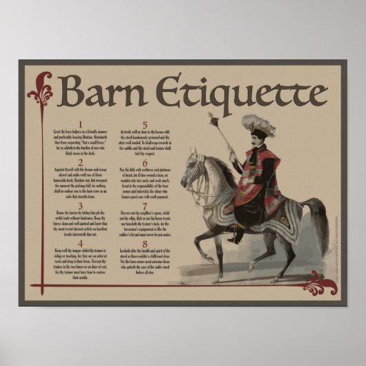 Connaître Thin Barn Etiquette Poster (Devant)
