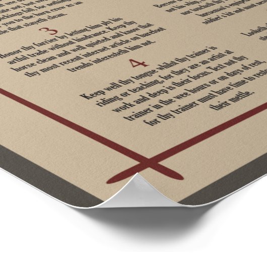 Connaître Thin Barn Etiquette Poster (Coin)