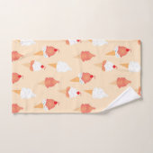 Conne de crème glacée avec Motif d'arrosage (Serviette à main)