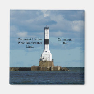 Conneaut Harbor West Breakwater Light magnet Magneet