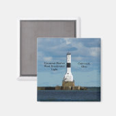 Conneaut Harbour West Breakwater Light magnet Magneet (Voorkant / Achterkant)