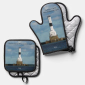 Conneaut Harbour West Breakwater Light Ovenwant & Pannenlap Set (Voorkant / Achterkant)