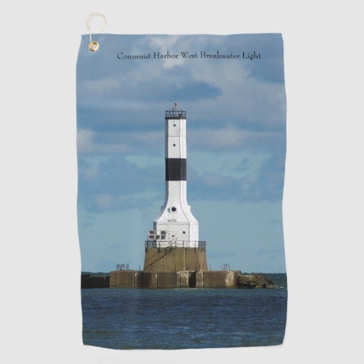 Conneaut Harbour West Breakwater serviette de golf (Devant)