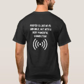 "Connect with Jesus" Christian design idea T-shirt (Achterkant)