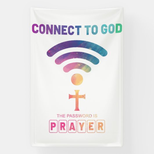 Connected by Prayer Spandoek (Verticaal)