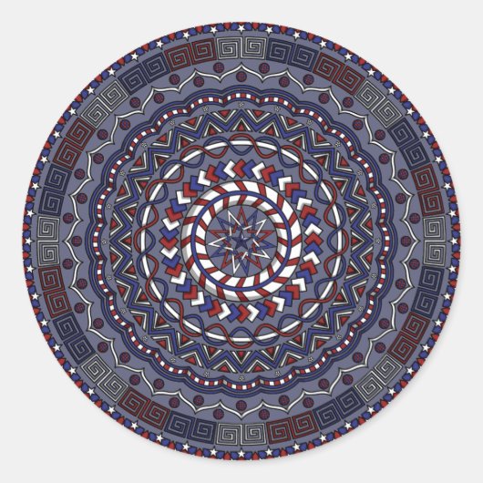 Connected Independence Day Sticker (Voorkant)