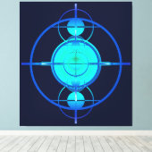 Connected Minds (Night Version) Canvas Afdruk (Insitu (Houten vloer))