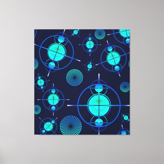 Connected Minds Pattern 2 Canvas Afdruk (Voorkant)