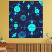 Connected Minds Pattern 2 Canvas Afdruk (Insitu (Woonkamer))