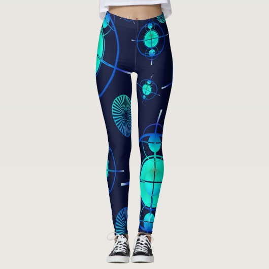 Connected Minds Pattern 2 Leggings (Voorkant)